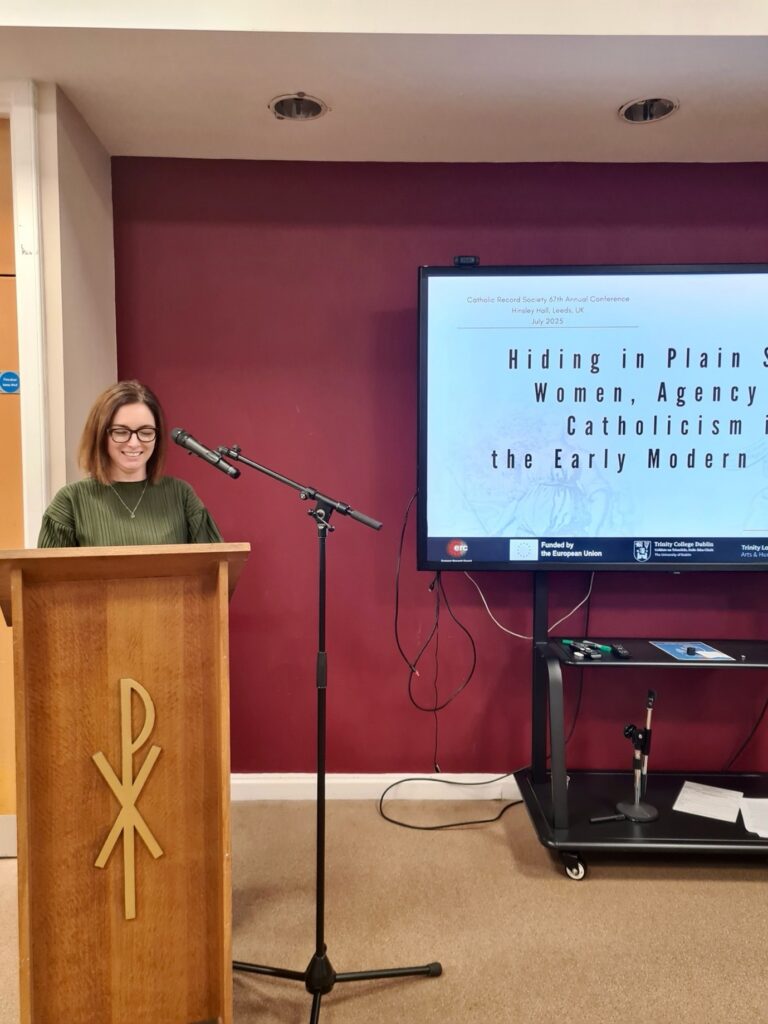 Bronagh McShane at at the Catholic Record Society